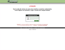 Tablet Screenshot of centraldecontabilidade.com.br